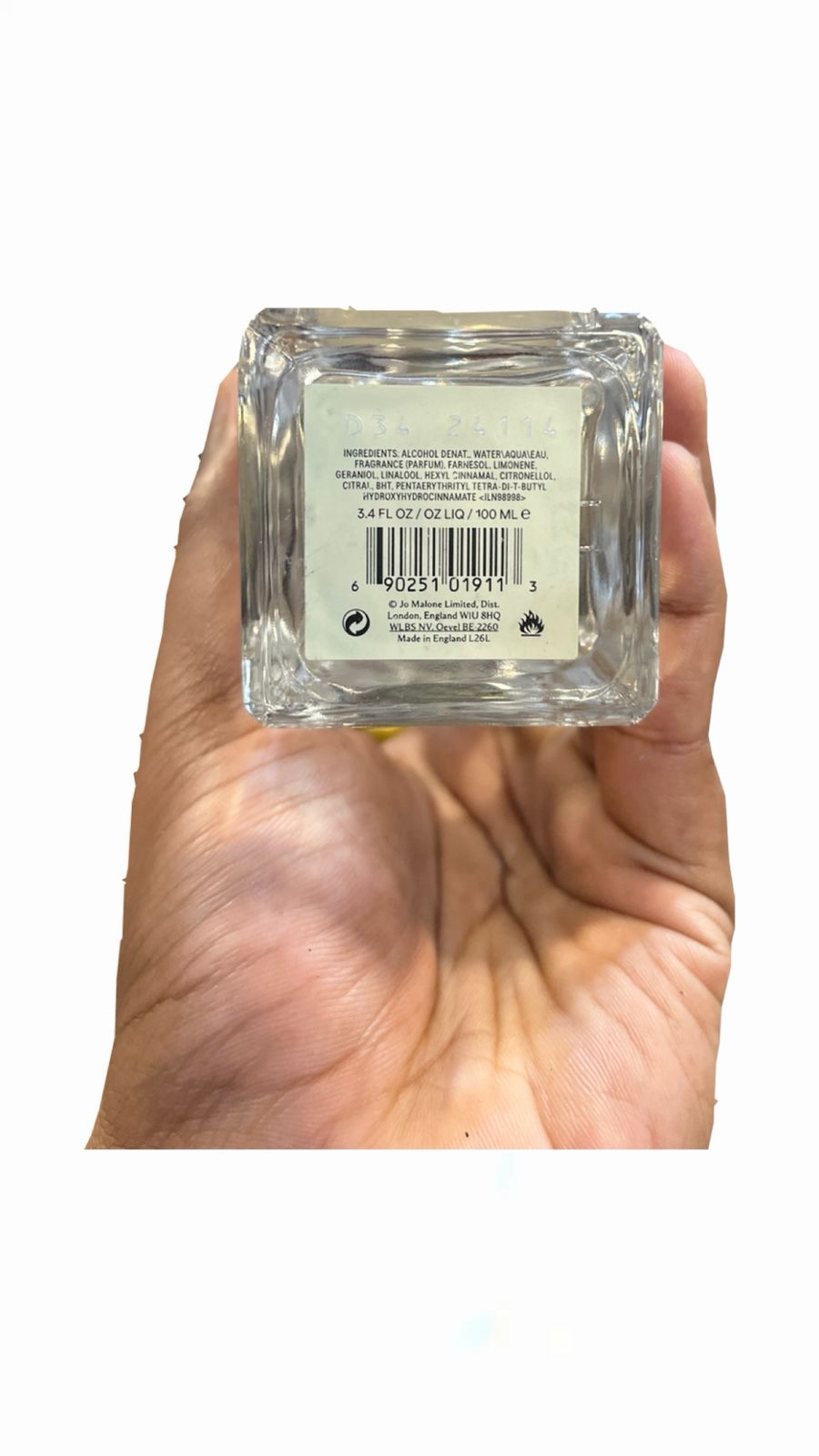 Jo Malone English Pear & Freesia Cologne, Batch code D34 24114 - Image 3